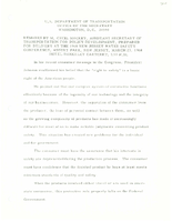 Speeches by Assistant Secretary of Transportation for Policy Development M Cecil Mackey MarchApril 1968