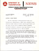 Department of Transportation News Urban Mass Transportation Administration UMTA 76129 Section 5 Impact Report