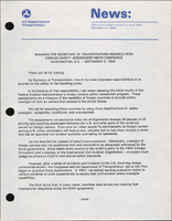 Secretary of Transportation Federico Pena Speeches September 1994