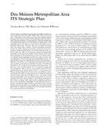 Des Moines Metropolitan Area ITS Strategic Plan conference paper
