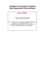 New York State Department of Transportation Lower Hudson Valley Region 8  intelligent transportation systems early deployment planning study