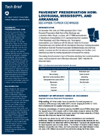 Pavement Preservation How Louisiana Mississippi and Arkansas EDC4 PeertoPeer Exchanges