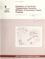 Evaluation of the Public Transportation Network Diffusion of Innovative Transit Practices