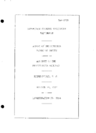 Interstate Commerce Commision Report of the Accident  Investigation Occuring on the PENNSYLVANIA RAILROAD RIEGELSVILLE NJ