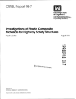Investigations of Plastic Composite Materials for Highway Safety Structures