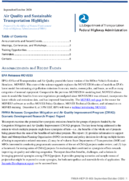 Air Quality and Sustainable Transportation Highlights SeptemberOctober 2020