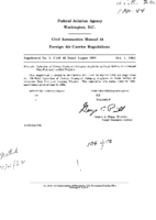 CAM 44 Supplement No 1  CAM 44 Dated August 1959  Operation Of Certain Transport Category Airplanes In Cargo Services at Increased Zero Fuel and Landing Weights