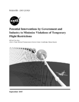 Potential interventions by government and industry to minimize violations of temporary flight restrictions
