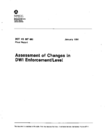 Assessment of Changes in DWI EnforcementLevel