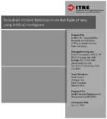 Pedestrian Incident Detection in the Rail RightofWay using Artificial Intelligence