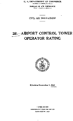 Part 26 Airport Control Tower Operator Rating