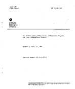 The Traffic Safety Effectiveness of Education Programs for First Offense Drunk Drivers