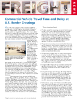 Commercial vehicle travel time and delay at US border crossings