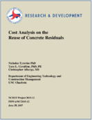 Cost Analysis on the Reuse of Concrete Residuals