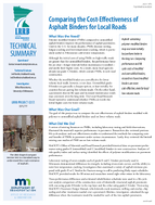Comparing the CostEffectiveness of Asphalt Binders for Local Roads