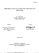 Timezone effects on the long distance air traveler