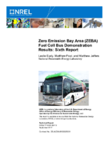 Zero Emission Bay Area ZEBA Fuel Cell Bus Demonstration Results Sixth Report
