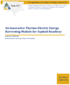 An Innovative ThermoEnergy Harvesting Module for Asphalt Roadway Pavement