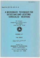 Microwave Technique for Detecting and Locating Concealed Weapons