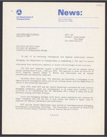 Department of Transportation News Releases JanuaryJune 1983
