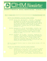 Office of Hazardous Materials Operations Newsletter NovemberDecember 1975