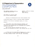 US Department of Transportation News Office of Public Affairs UMTA 2378 DOT Awards 119 Million Grant for St Louis Transit Agency