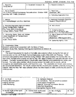US75 North Central Expressway Reconstruction October 1990 and May 1991 Traffic Conditions