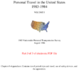 Personal Travel in the United States 19831984 Volume I 1983 Nationwide Personal Transportation Survey Chapters 9Appendices