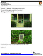 John F Kennedy National Historic Site General Management Plan support  transportation study