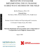 Prototype System for Implementing the Ultrasonic Guided Wave Method on the Field
