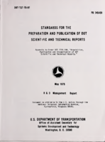 Standards for the Preparation and Publication of DOT Scientific and Technical Reports