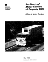 Accidents of Motor Carriers of Property 1986