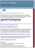 Learning in Progress  October 2007 Edition