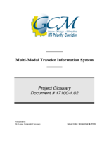 Multimodal traveler information system  project glossary