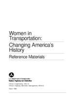 Women in Transportation Changing Americas History  Reference Materials