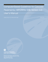 ComputerBased Guidelines for Concrete Pavements HIPERPAV III Users Manual
