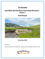Zuni Bowl and One Rock Check Dam Research  Phase 1