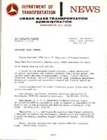 Department of Transportation News Urban Mass Transportation Administration UMTA 76120