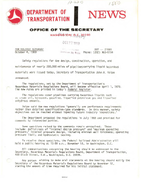 Department of Transportation News Releases for October 1969