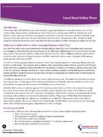 Local and Rural Road Safety Briefing Sheets  Local Road Safety Plans