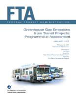 Greenhouse Gas Emissions from Transit Projects Programmatic Assessment