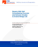 Repairs with selfconsolidating concrete and galvanic anodes to extend bridge life