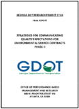 Strategies for Communicating Quality Expectations for Environmental Service Contracts Phase II