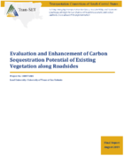 Evaluation and Enhancement of Carbon Sequestration Potential of Existing Vegetation Along Roadsides