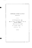 Interstate Commerce Commision Report of the Accident  Investigation Occuring on the NEW YORK NEW HAVEN AND HARTFORD RAILROAD STANDISH MA