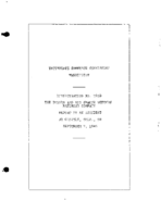 Interstate Commerce Commision Report of the Accident  Investigation Occuring on the DENVER AND RIO GRANDE WESTERN RAILROAD GRIZZLY CO