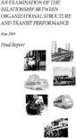An Examination of the Relationship between Organizational Structure and Transit Performance