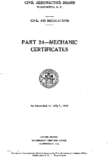 Part 24 Mechanic Certificates