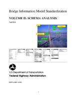 Bridge Information Modeling Standardization Report Volume II  Schema Analysis