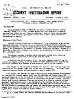 Investigation of Aircraft Accident CAPITAL AIRLINES CHICAGO ILLINOIS 19561008